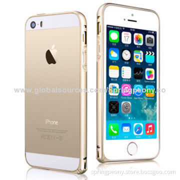 High-quality Slim Metal Bumper Cases for iPhone 5/5S, Ultra Lightweight 25g
